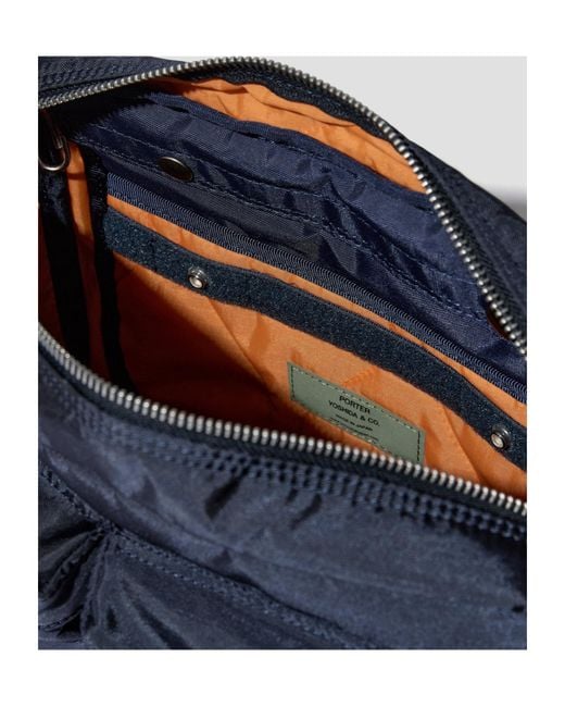 Porter-Yoshida and Co Blue Force Small Zipper Shoulder Bag for men