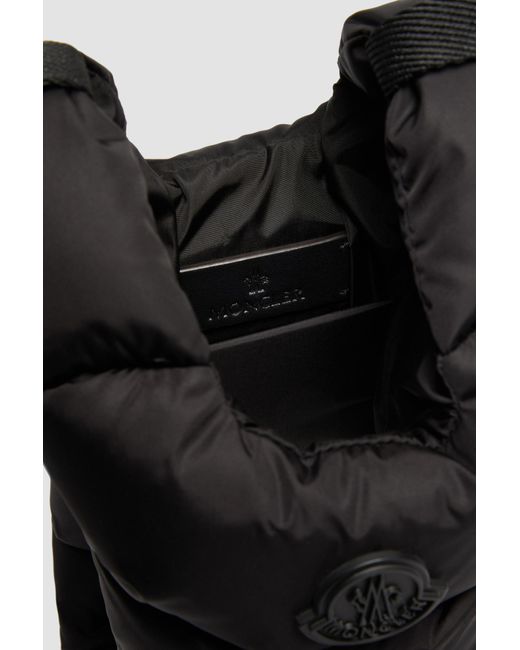 Moncler Black Legere Logo Patch Quilted Crossbody Bag