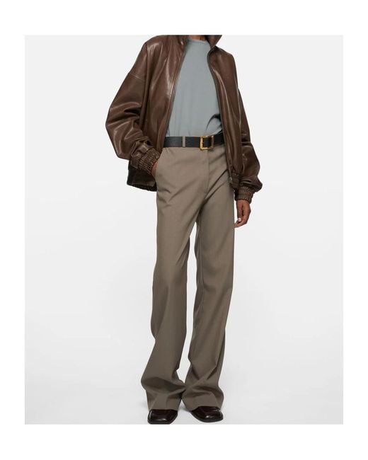 Acne Brown Button Trousers