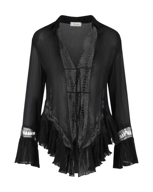 Blumarine Black Viscose Shirt