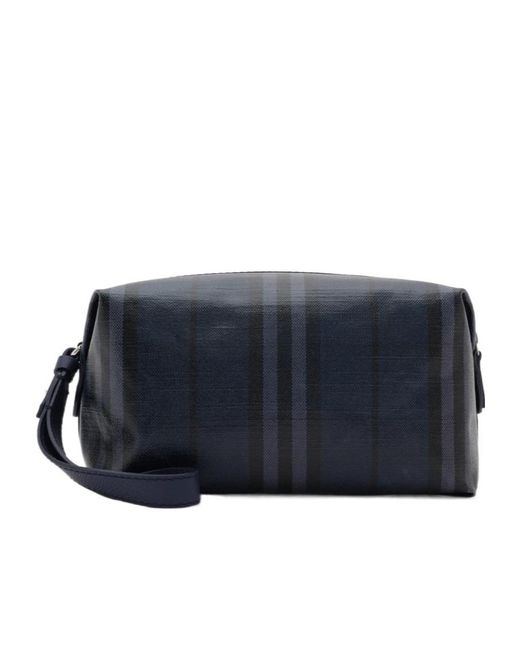 Burberry Blue Highlands Wash Bag for men