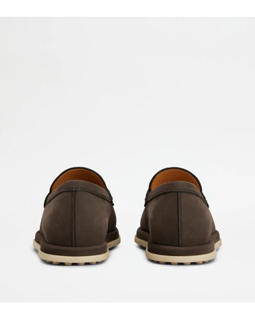 Tod's Brown Round-Toe Loafers