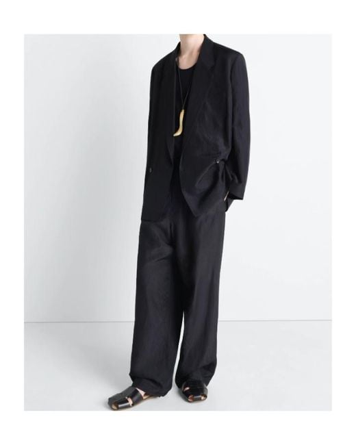Lemaire Black Oversized Long Sleeved Blazer for men