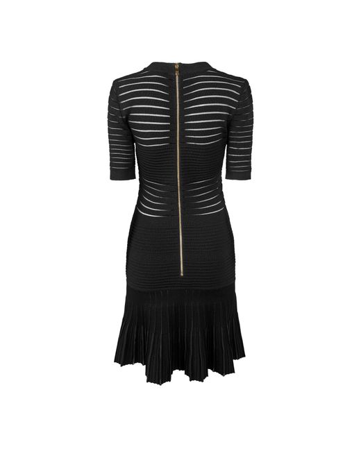 Balmain Black Knitted Dress