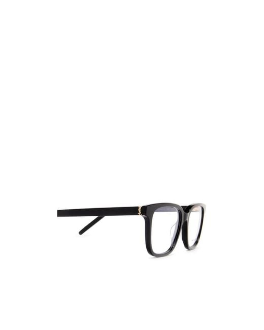 Saint Laurent White Eyewear Square Frame Glasses