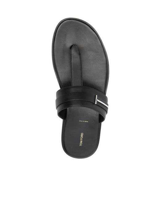 Tom Ford Multicolor T Logo Thong Strap Sandals for men