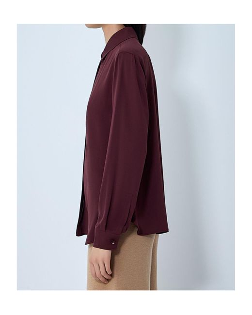 Max Mara Purple Satin Shirt