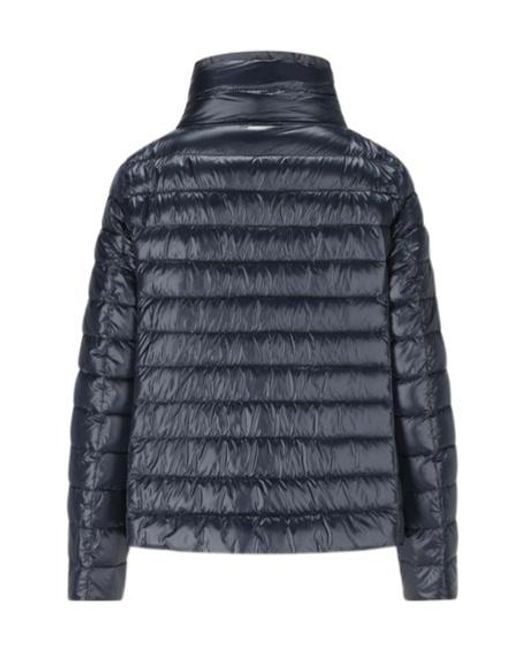 Herno Blue Reversible Hooded Down Jacket