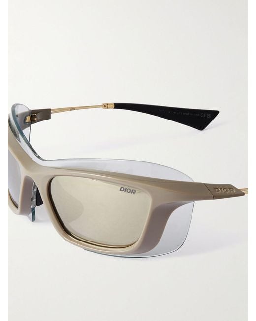 Dior White Logo Sunglasses for men