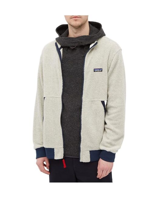 Patagonia White Logo Zipper Casual Jacket for men