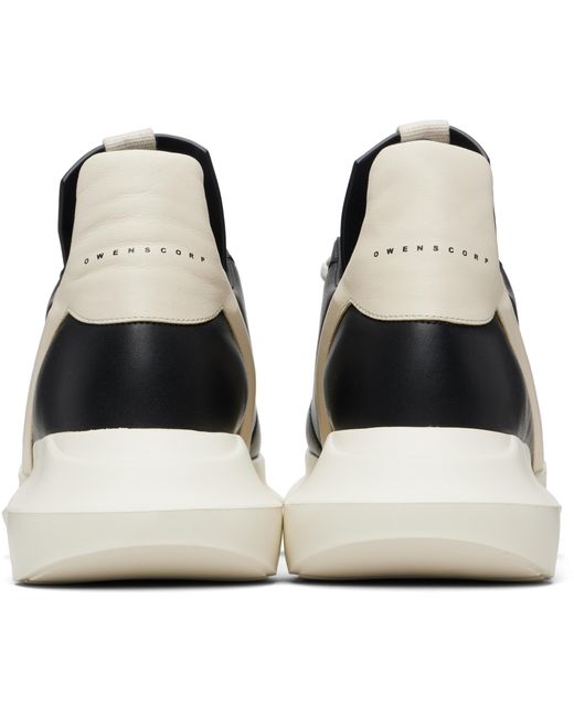 Rick Owens Black Temple Geth Runner Sneakers for men