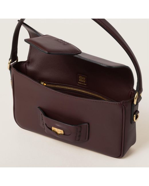 Miu Miu Brown Penny Leather Bag