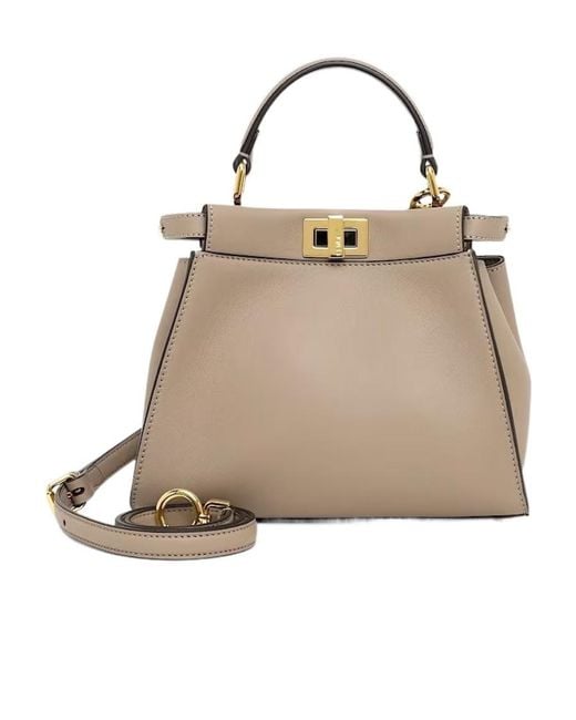 Fendi Natural Dove Leather Bag