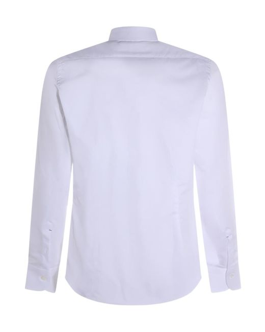 Mazzarelli Blue Slim Fit Shirt for men