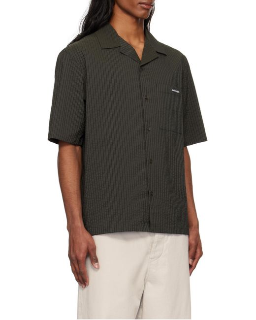 Maison Kitsuné Gray Maison Kitsuné Resort Shirt for men