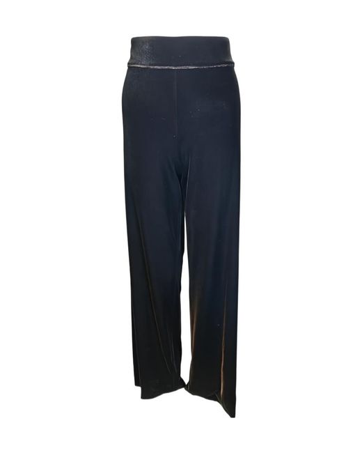 D.exterior Blue Elastic Waistband Casual Pants