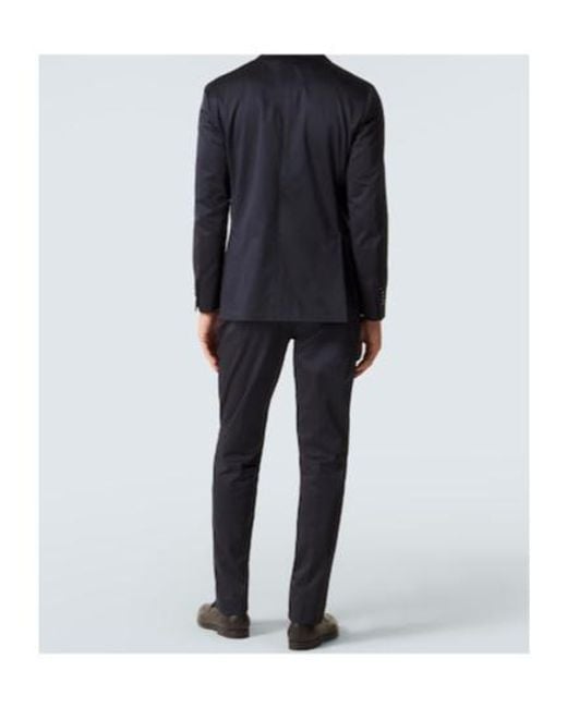 Lardini Blue Cotton-Blend Suit for men