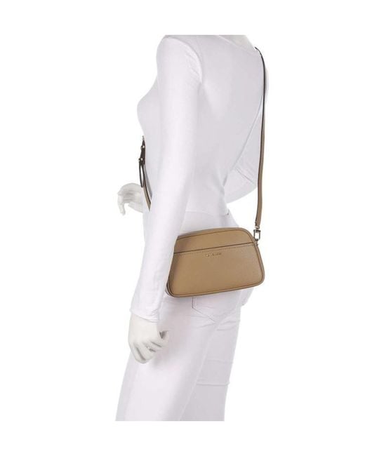 Michael Kors Natural Michael Jet Set Small Camera Crossbody Bag