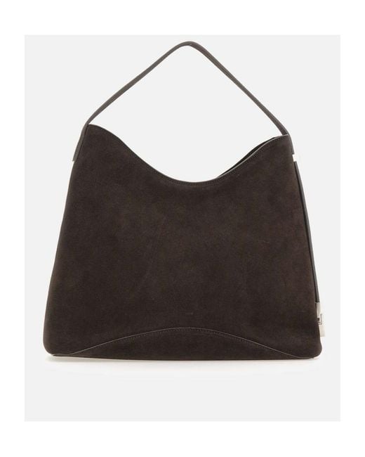 OSOI Black Buckle Detail Shoulder Bag