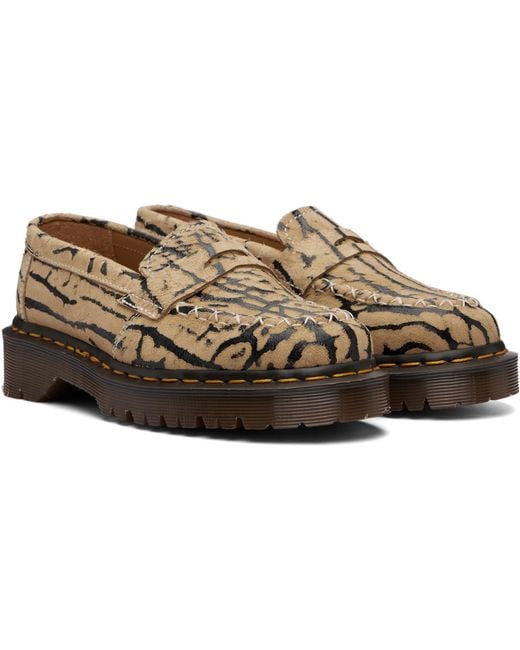 Dr. Martens Brown Delapre Penny Loafers for men