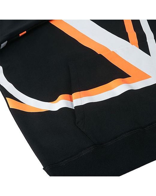Valentino Black V Logo Hoodie for men