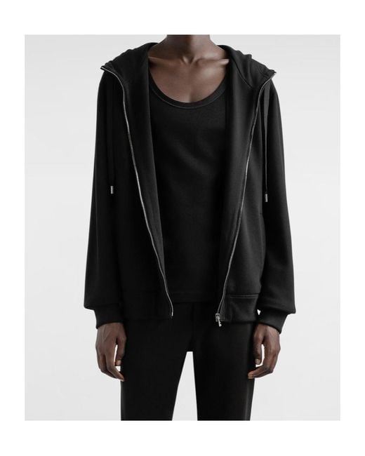 Dolce & Gabbana Black Logo-Plaque Hoodie