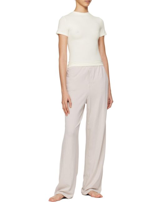 Skims White Short-Sleeved T-Shirt