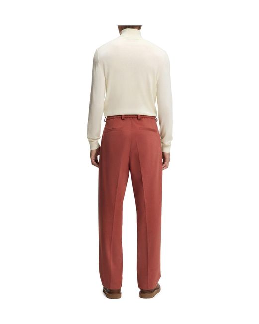 Boss White X Beckham Rollneck Cashmere Sweater for men
