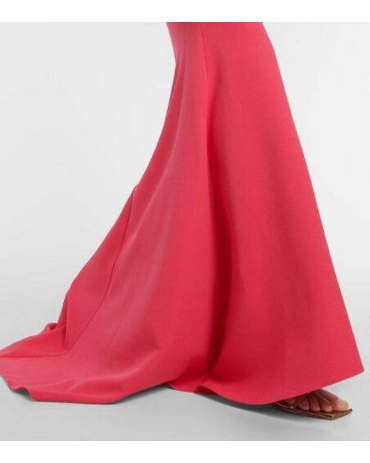 Safiyaa Red Pollina Crepe Dress