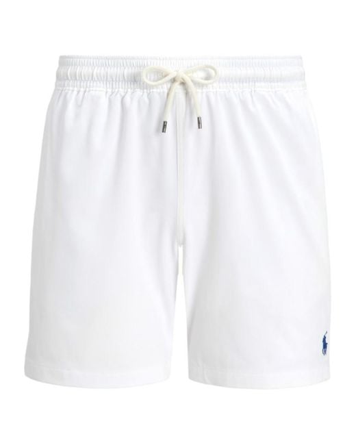 Polo Ralph Lauren White Traveller Shorts for men