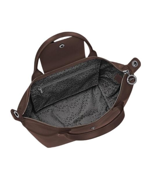 Longchamp Brown Le Pliage Xtra Small Top Handle Bag