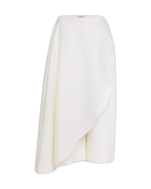 Alaïa White Asymmetrical Culottes