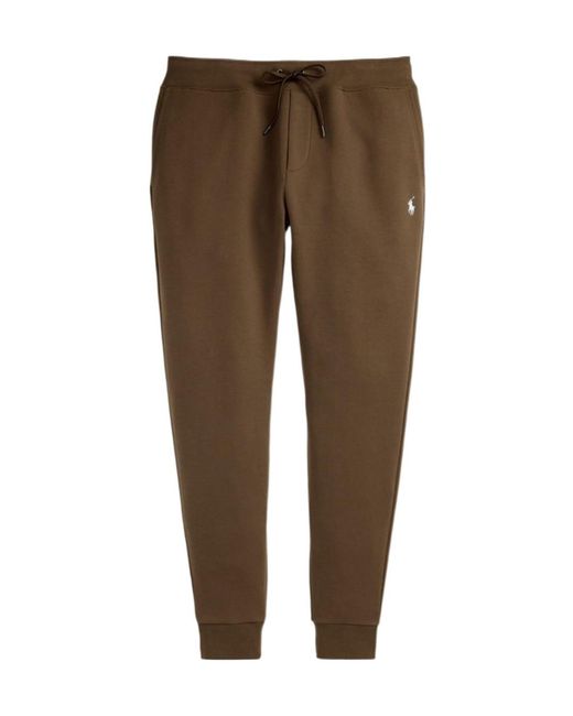Polo Ralph Lauren Brown Tech Closed Hem Jogging Bottoms for men