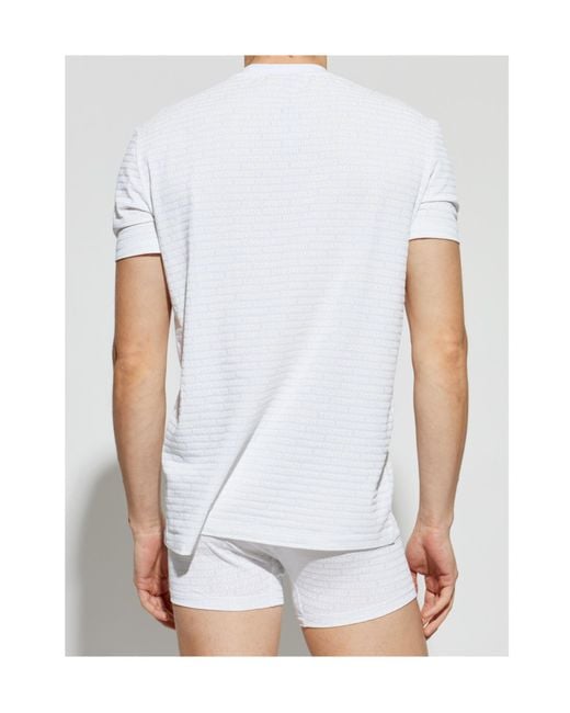 DSquared² White Short-Sleeved T-Shirt, Boxer Briefs Set for men