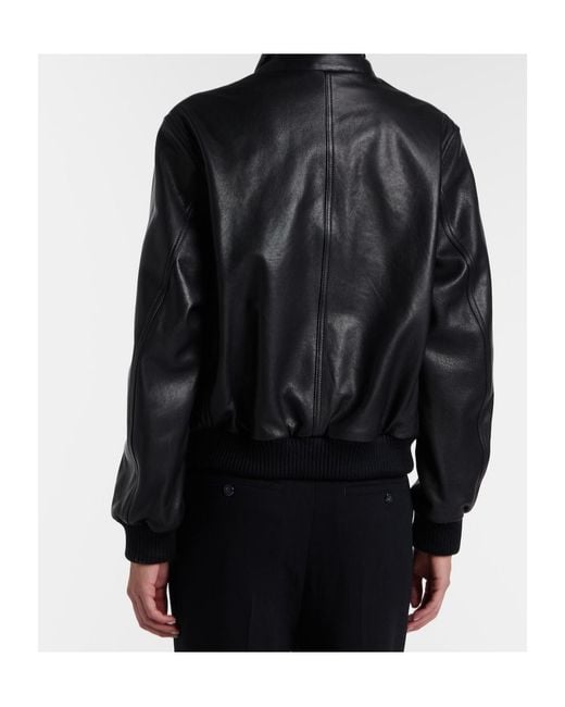 Nour Hammour Black Rios Leather Jacket