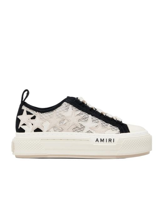 Amiri Multicolor Mesh Star Pattern Low-Top Casual Sneakers