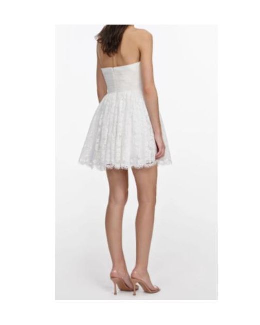Self-Portrait White Lace Ribbon Dress