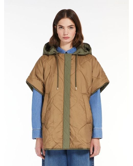 Weekend by Maxmara Green Zip-Up Drawstring Reversible Jacket