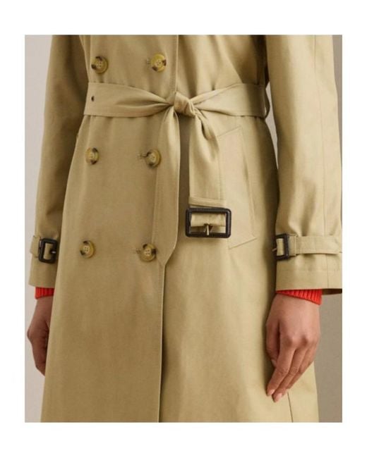 Ralph Lauren Natural Double-Breasted Trench Coat