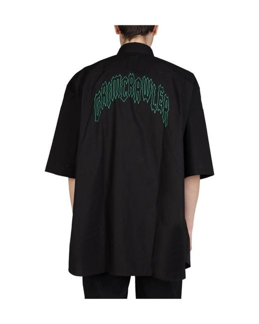 Raf Simons Black Short-Sleeve Shirt for men