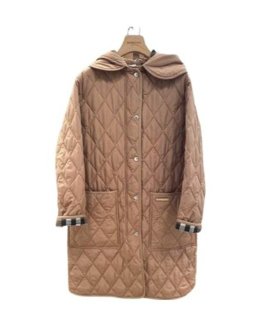 Burberry Brown Quilted Coat