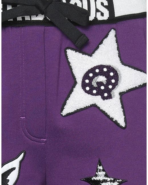 Dolce & Gabbana Purple Colored Suede Trousers
