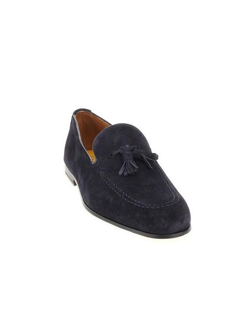 Doucal's Blue Adler Tassel Loafers for men