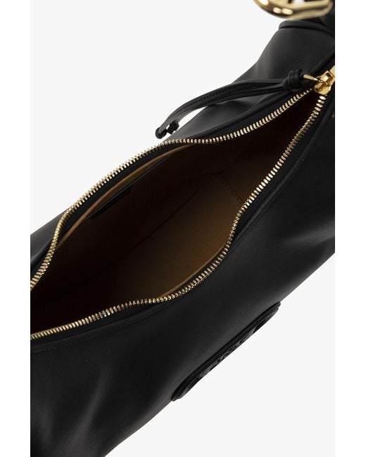 MCM Black Logo Shoulder Bag