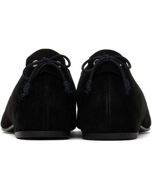 Adererror Black Lace-Up Oxford Shoes for men