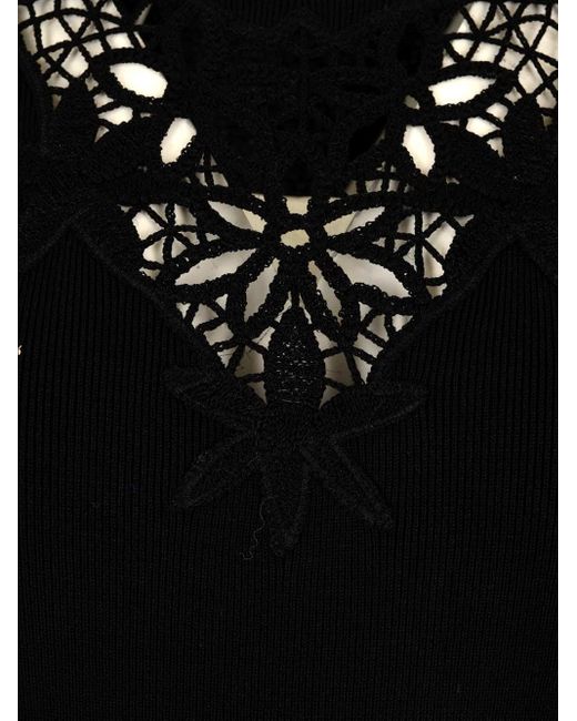 Stella McCartney Blue Embroidered Chest Mini Dress