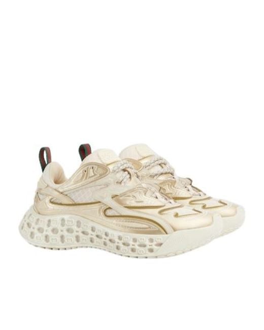 Gucci Natural Cub3D Sneaker, Size 34 It