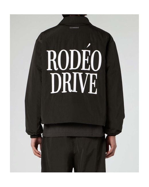 1989 STUDIO Black Long-Sleeved Collared Casual Jacket for men