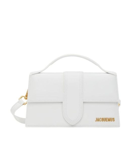Jacquemus White Le Grand Bambino Logo Plaque Shoulder Bag