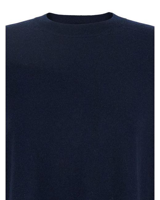 Max Mara Blue Verona Crewneck Long-Sleeved Jumper